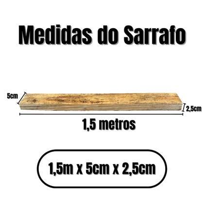 Imagem de Kit 10 Sarrafo 1,50mx5cmx2,5cm Madeira Pinus Seca e Bruta