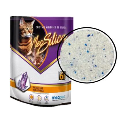 Imagem de Kit 10 Sílica Gel Gatos Areia Sanitária Pet Mec Silica 1,2kg