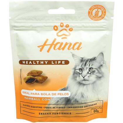 Imagem de kit 10 Snacks Hana Healthy Life Hairball Control Para Gatos Adultos 60g