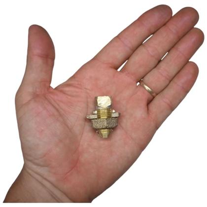 Imagem de Kit 10 Split Bolt de Bronze 35mm Parafuso Fendido para Emenda Cabos Bimetálico