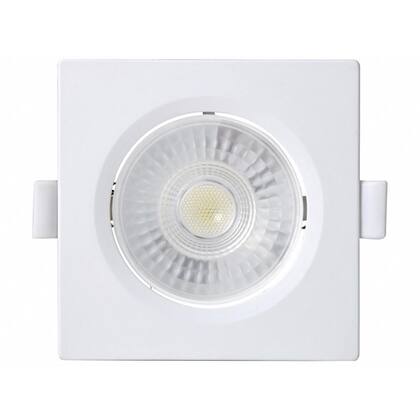 Imagem de Kit 10 Spot Led Quadrado Embutir 7W Luz Branca Fria 6500K