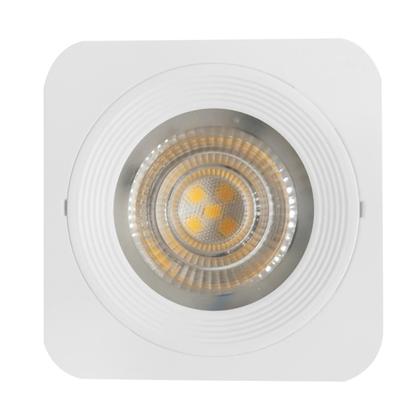 Imagem de KIT 10 SPOT LED QUADRADO FIXO SOBREPOR 5W BRANCO QUENTE 3000k BRANCO BIV KIAN
