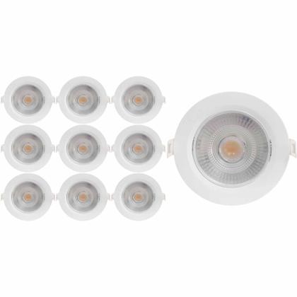 Imagem de KIT 10 SPOT LED REDONDO DIRECIONAVEL EMBUTIR 9W BRANCO NEUTRO 4000k BIVOLT GALAXY