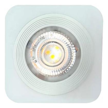 Imagem de Kit 10 Spot Led Sobrepor Quadrado Branco 5w 6000k Kian