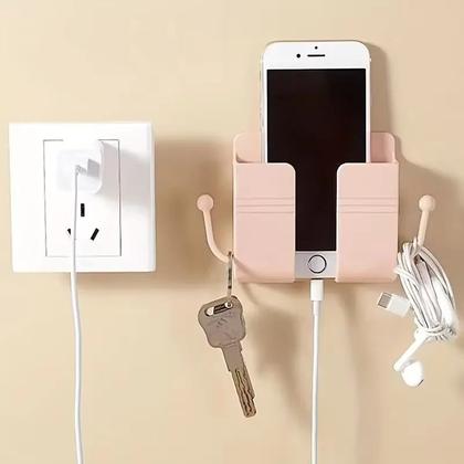 Imagem de Kit 10 Suporte Celular Parede Organizador C/ Abas Multiuso Sem Furos Controle Tv