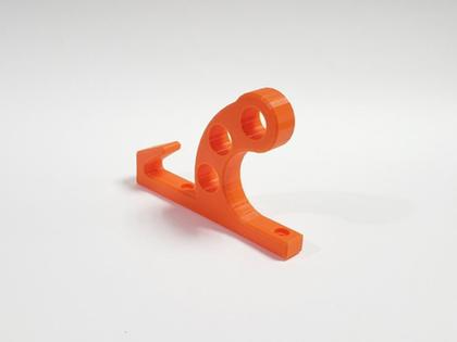 Imagem de Kit 10 Suporte De Parede Para Capacete Com Gancho Laranja