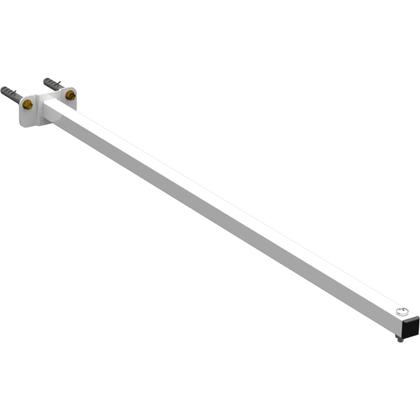 Imagem de KIT 10 Suportes Haste De Refletor Led Parede Fachada Banner Base Reta 70 Cm