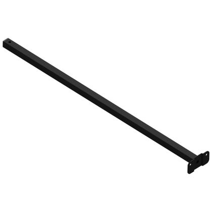 Imagem de KIT 10 Suportes Haste De Refletor Led Parede Fachada Banner Base Reta 80 Cm