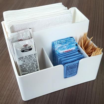 Imagem de Kit 10 Suportes Sachê Porta Guardanapos Açúcar Organizadores