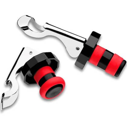 Imagem de Kit 10 Tampas para Garrafa Acessórios para Vinho Abridor de Garrafa Conservar Proteger Brinox