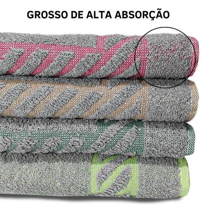 Imagem de Kit 10 Tapete de Banheiro Piso Felpudo Atoalhado Super Grosso Pezinho 600gr/m²