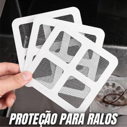 Imagem de Kit 10 Tela Protetor Ralos Adesivos Descartáveis Anti Inseto 10X10