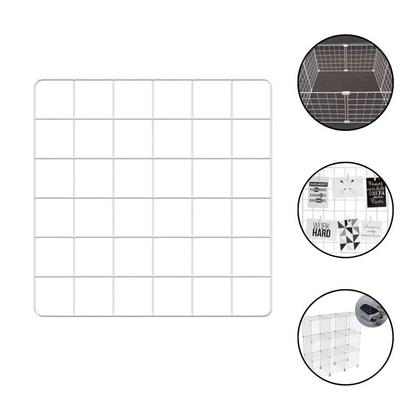 Imagem de Kit 10 Telas Aramada 30x30cm Organização de Acessórios Painel Decorativo Mural Inspiração