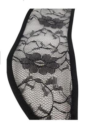 Imagem de Kit 10 Telas Base Para Confecção Aplique Tic Tac Renda Preta