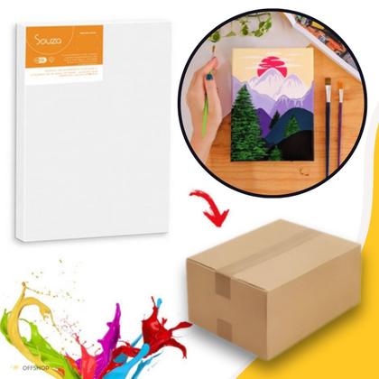 Imagem de Kit 10 Telas de Pintura 30x50cm Tinta a Oleo ou Acrilica