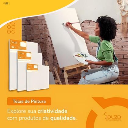 Imagem de Kit 10 Telas de Pintura 30x50cm Tinta a Oleo ou Acrilica