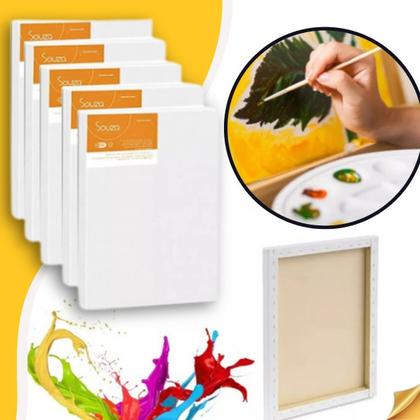 Imagem de Kit 10 Telas de Pintura 30x50cm Tinta a Oleo ou Acrilica