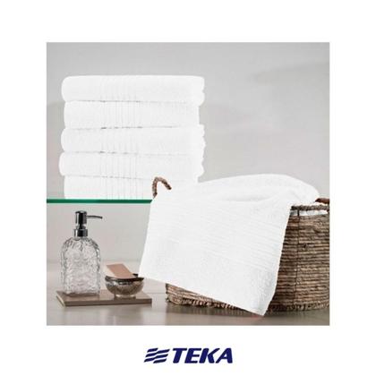Imagem de Kit 10 Toalha Banho Branca Teka Linha Profissional Hotel
