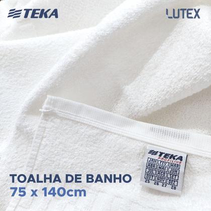 Imagem de Kit 10 Toalhas de Banho Hotel Madri Teka Profiline 440g Hotelaria Pousada Lavagem Industrial 75x140