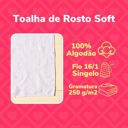 Imagem de Kit 10 Toalhas de Rosto Para Salão de Beleza Soft - 40x60cm - Princesa - Atacado