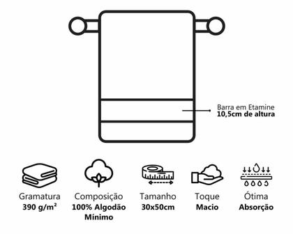 Imagem de Kit 10 Toalhas Feminino Academia Lavabo Fitness Social Yoga