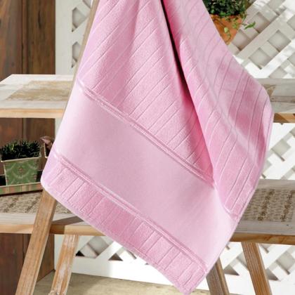 Imagem de Kit 10 Toalhas Velour Bella Pra Bordar Lavabo cor Rosa