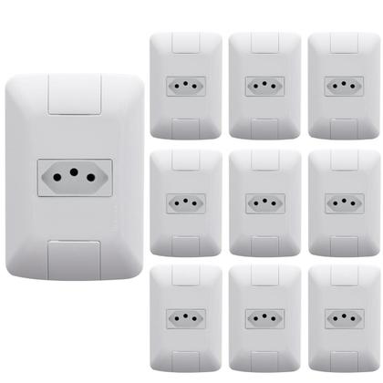 Imagem de Kit 10 Tomada Simples 20a- Tramontina Aria