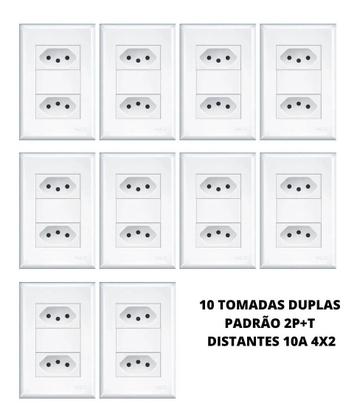 Imagem de Kit 10 Tomadas Dupla 10a + 10 Tomadas Tripla 20a - Fame