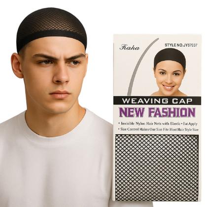 Imagem de Kit 10 Toucas de cabelo confortável preta reutilizável leve