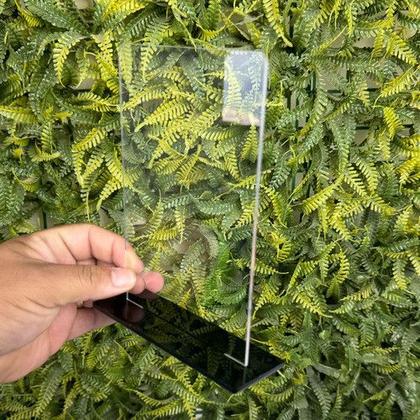 Imagem de Kit 10 Troféu Acrilico Cristal 2mm 10x15cm C/base Preta