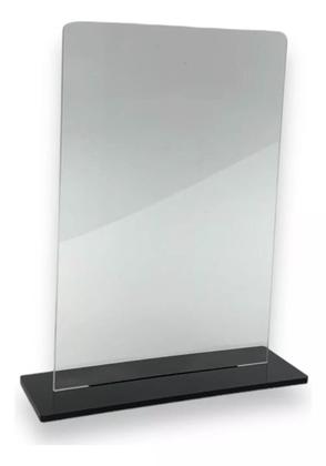 Imagem de Kit 10 Troféu Acrilico Cristal 2mm 20x14cm C/base Preta