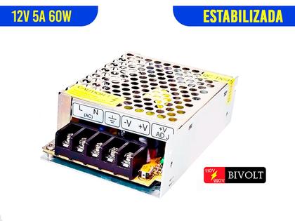 Imagem de Kit 10 Un Fonte Chaveada Colmeia 12 5A 60w Estabiliz Bivolt