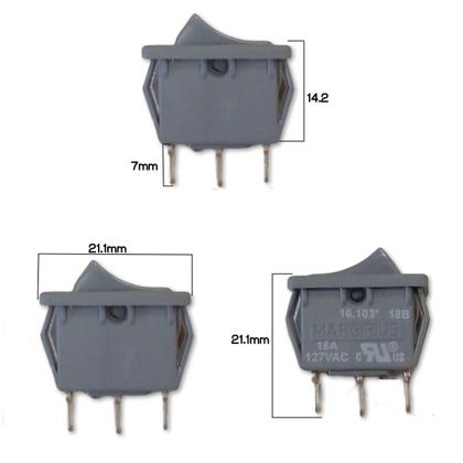 Imagem de Kit 10 unidades - Chave - interruptor Margirius 3 posições - 16A 16103