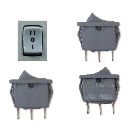 Imagem de Kit 10 unidades - Chave - interruptor Margirius 3 posições - 16A 16103