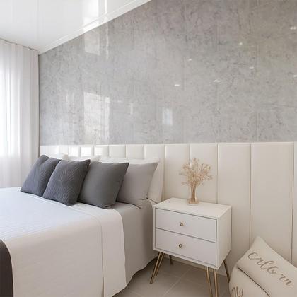 Imagem de Kit 10 Unidades Placa Adesiva Flexível para Parede Porcelanato Onix 30x60cm