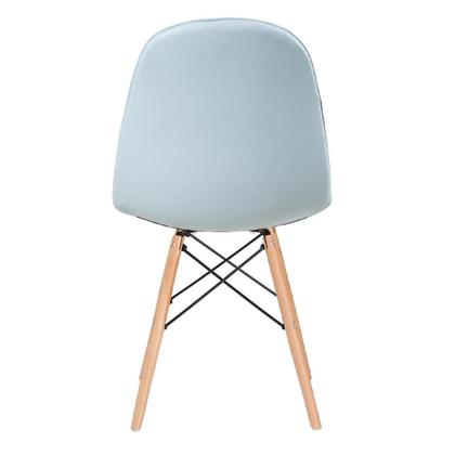 Imagem de KIT - 10 x cadeiras estofadas Eames Eiffel Botonê - Base de madeira clara