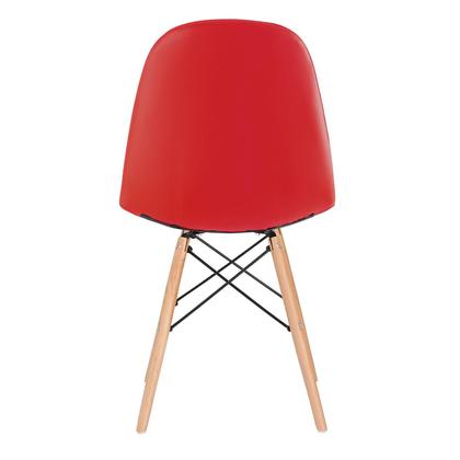 Imagem de KIT - 10 x cadeiras estofadas Eames Eiffel Botonê - Base de madeira clara