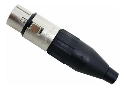 Imagem de Kit 10 Xlr Canon Fêmea Sa2X Profissional Robusto 3 Pinos