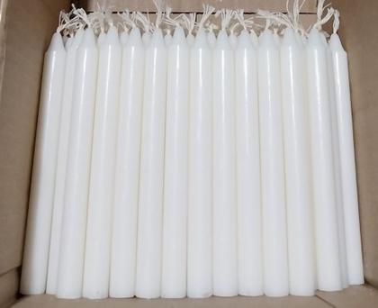 Imagem de Kit 100, 50, 20 e 10 Velas Brancas Palito Nº 2 (13,5 cm x 1,2 cm)