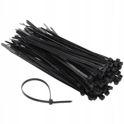 Imagem de Kit 100 Abraçadeira Nylon Preta 350X4,8Mm Starfer