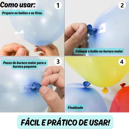 Imagem de Kit 100 Balões Festa Patrulha Canina Tira Arco Desconstruído 5 Metros, Balão de Aniversário, Balão Amarelo, Azul, Vermelho
