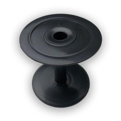 Imagem de Kit 100 Bobina Carretel Plástico Médio Preto