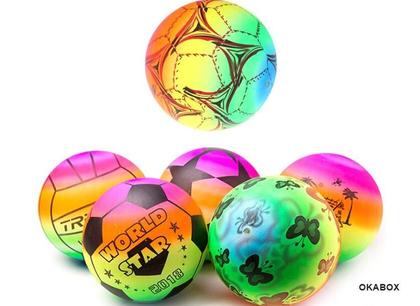 Imagem de Kit 100 Bola Vinil Infantil Colorida dente de leite + Bomba inflar