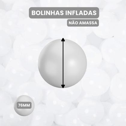 Imagem de Kit 100 Bolinhas para Piscina Infantil  Coloridas, Resistentes, Não Amassam