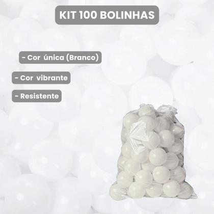 Imagem de Kit 100 Bolinhas para Piscina Infantil  Coloridas, Resistentes, Não Amassam