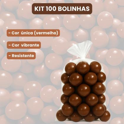 Imagem de Kit 100 Bolinhas para Piscina Infantil  Coloridas, Resistentes, Não Amassam