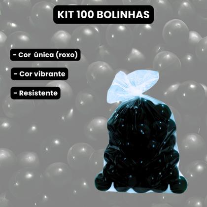 Imagem de Kit 100 Bolinhas para Piscina Infantil  Coloridas, Resistentes, Não Amassam