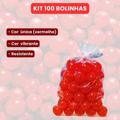 Imagem de Kit 100 Bolinhas para Piscina Infantil  Coloridas, Resistentes, Não Amassam
