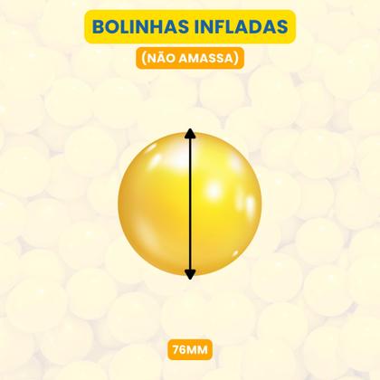 Imagem de Kit 100 Bolinhas para Piscina Infantil  Coloridas, Resistentes, Não Amassam