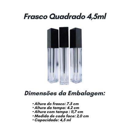 Imagem de Kit 100 Brilho Labial Batons Atacado Luxo Vio 4,5Ml